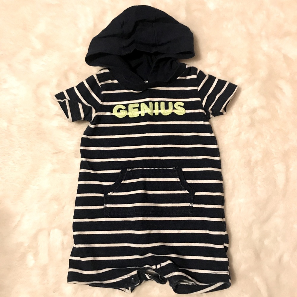 Carter’s Boys Striped Shortall Sz 18M